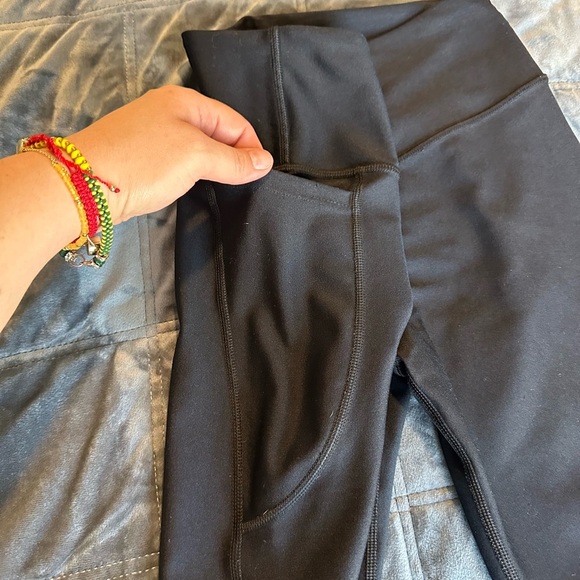 Under Armour Leggings Black Crop Compression Heat -Gear Leggings Size M - Picture 6 of 7